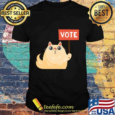 Vote 2020 Elections Day - Cute Kawaii Kitty Cat Lovers T-Shirt