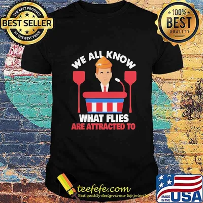 We all know what flies are attracted to american shirt