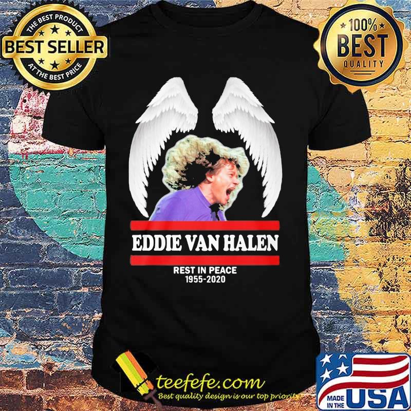 Wings eddie van halen rest in peace 1955 2020 shirt