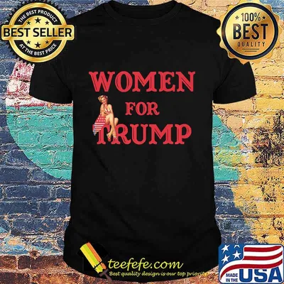 Women For Trump Pin-Up Girl American Flag Shirt