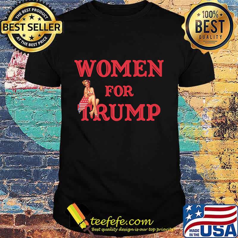Women For Trump Pin-Up Girl American Flag Shirt Women For Trump Pin-Up Girl American Flag Shirt