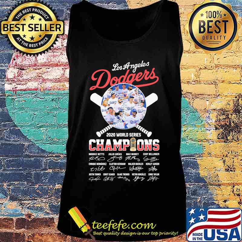 World series 2020 champions los angeles dodgers baseball signatures s Tank top World series 2020 champions los angeles dodgers baseball signatures s Tank top