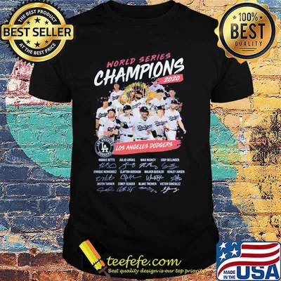World series champions 2020 los angeles dodgers signatures shirt