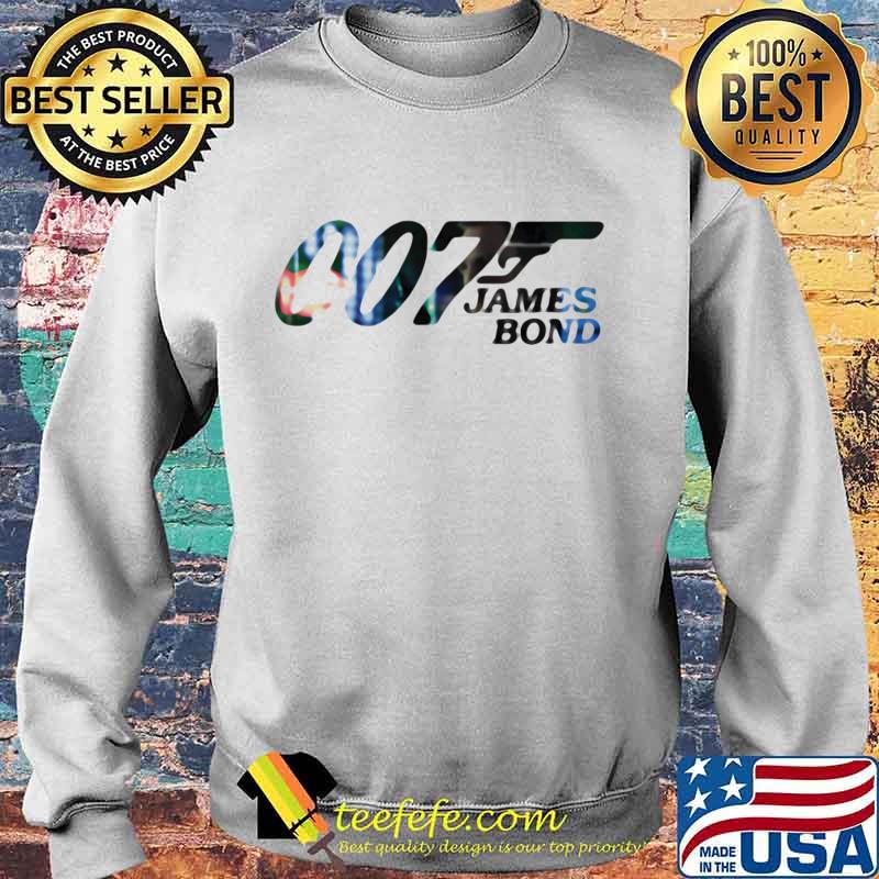 007 James Bond Letter Gun Shirt Sweater 007 James Bond Letter Gun Shirt Sweater