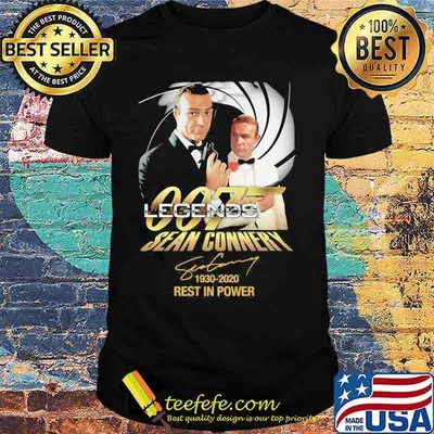 007 legends sean connery 1930 2020 rest in power signature shirt