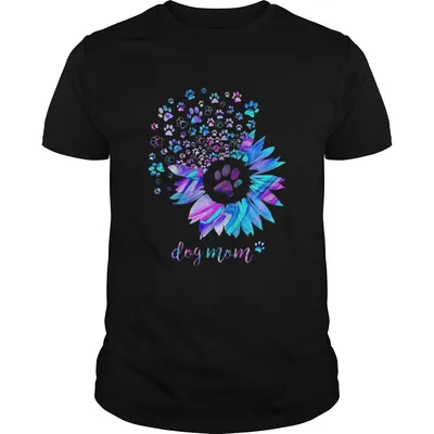Dog Mom Sunflower And Paw  Unisex