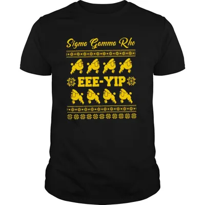 Poodle Sigma Gamma Rho EEE YIP Ugly Christmas shirt