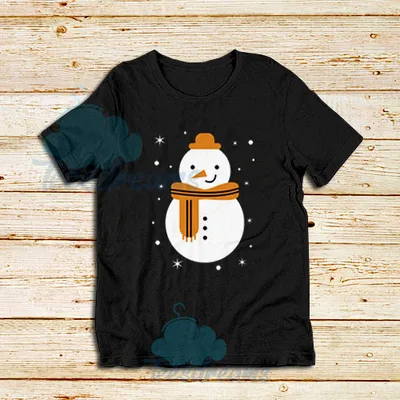 Snowman Design T-Shirt For Unisex