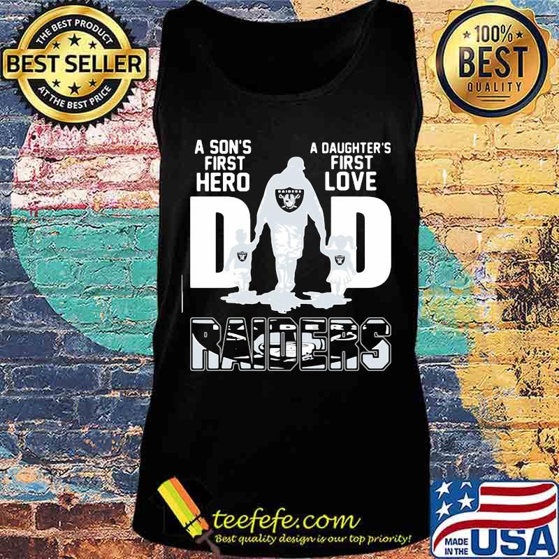 A son's first hero dad a daughter's first love oklahoma raiders s Tank top A son's first hero dad a daughter's first love oklahoma raiders s Tank top