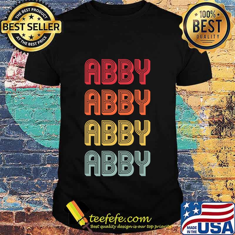 Abby Name Personalized Retro Vintage 80s 90s Birthday Shirt
