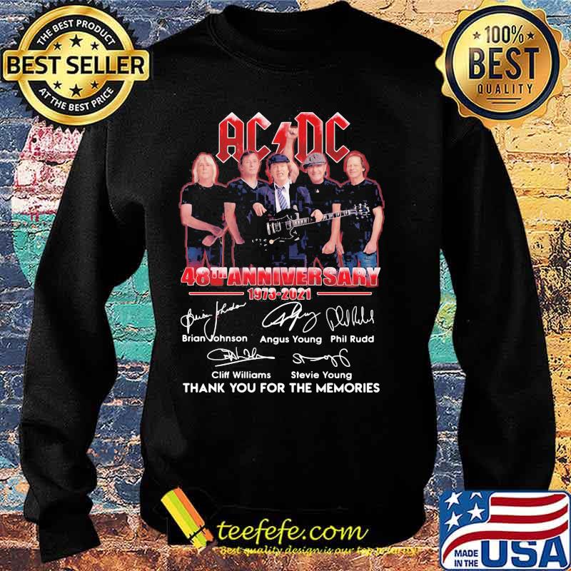 Acdc Band Music Signature 48th Anniversary Birthday Thank For The Memories Shirt Sweater Acdc Band Music Signature 48th Anniversary Birthday Thank For The Memories Shirt Sweater