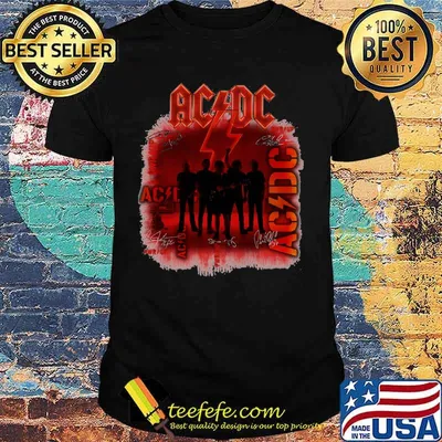 Acdc Band Music Signature Shirt