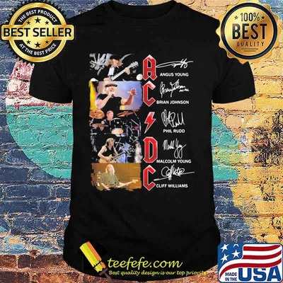 Acdc Team Music Signature Shirt