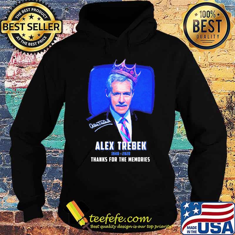 Alex trebek 1940 2020 thanks for the memories signature s Hoodie Alex trebek 1940 2020 thanks for the memories signature s Hoodie