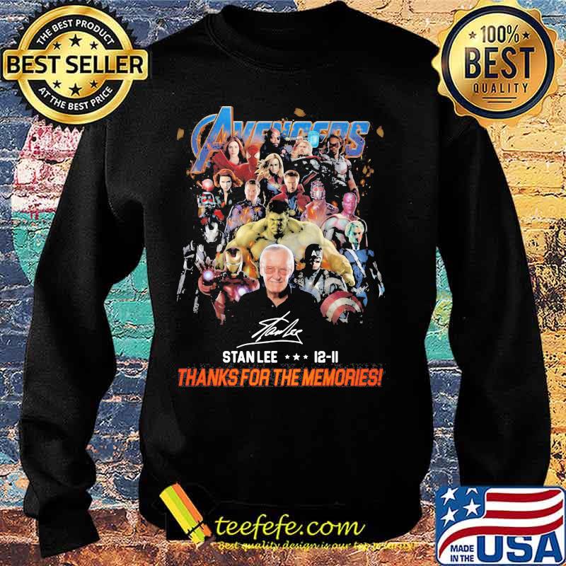 Avengers stanlee 12-11 thank you for the memories signature s Sweater Avengers stanlee 12-11 thank you for the memories signature s Sweater