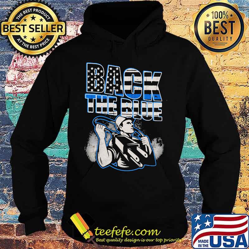 Back The Blue Electrician American Flag Shirt Hoodie Back The Blue Electrician American Flag Shirt Hoodie