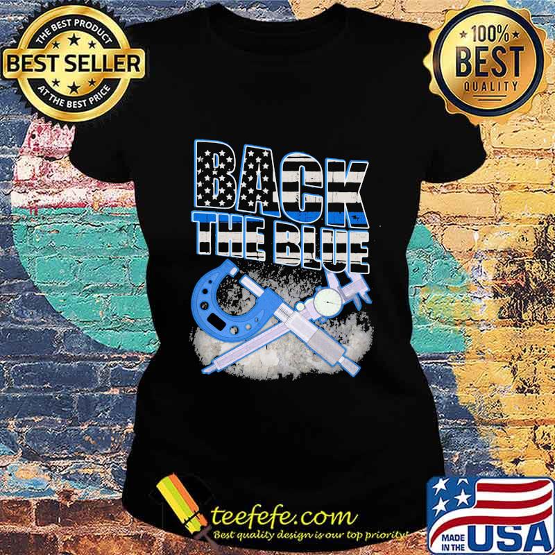 Back The Blue Mechanic American Flag Shirt Ladies tee Back The Blue Mechanic American Flag Shirt Ladies tee