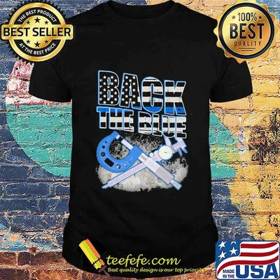 Back The Blue Mechanic American Flag Shirt