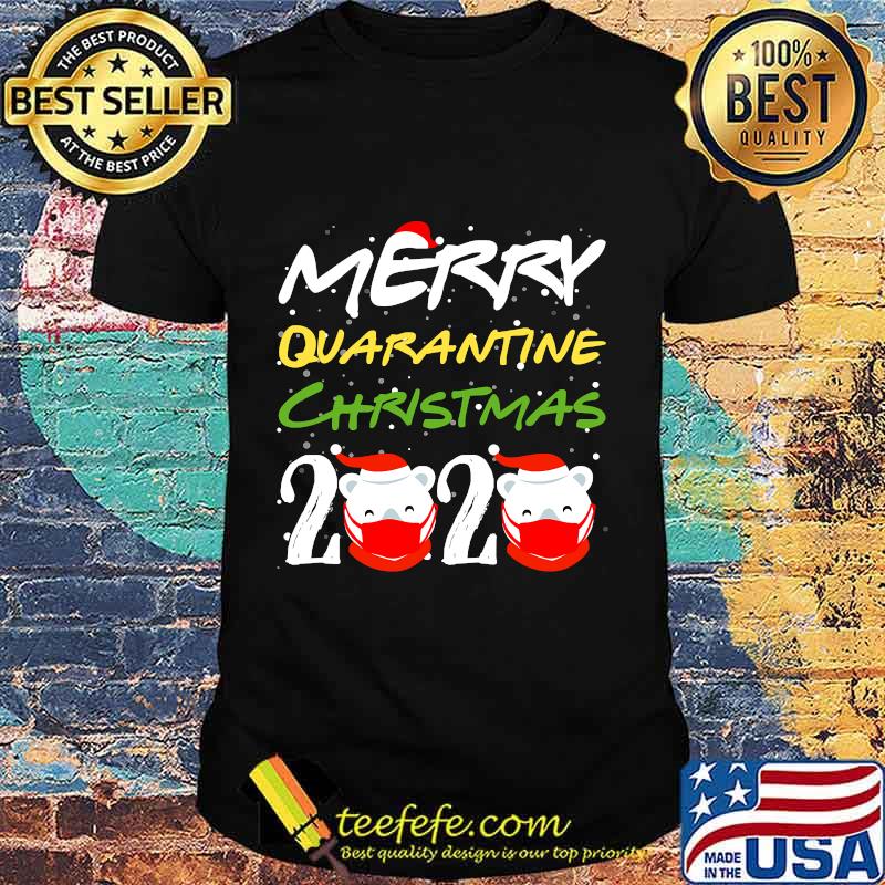 Bear wear mask merry quarantine christmas 2020 pajamas shirt Bear wear mask merry quarantine christmas 2020 pajamas shirt