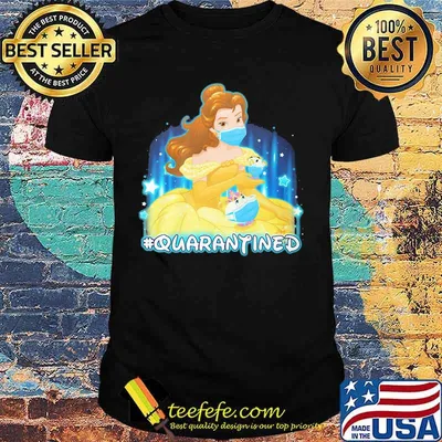 Belle Beauty and the Beast mask quarantined shirt