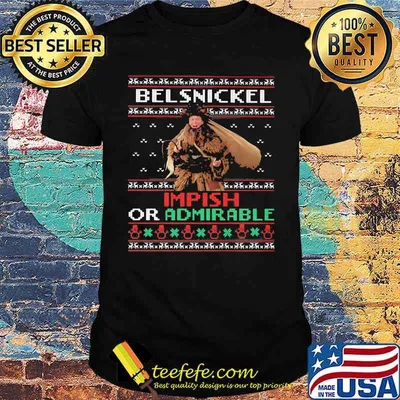 Belsnickel impish or admirable ugly christmas shirt