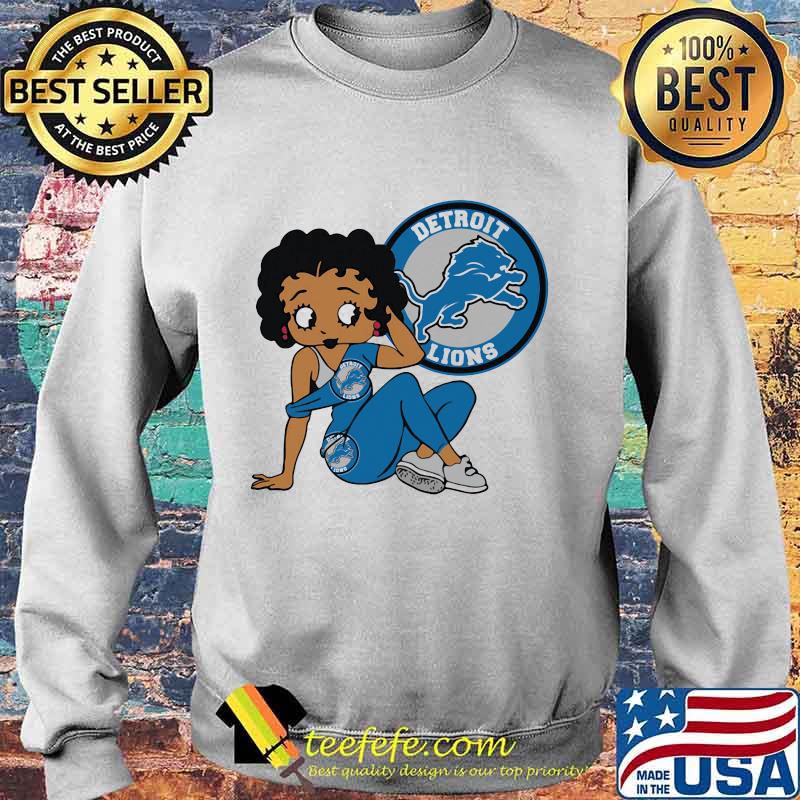 Betty boop detroit lions football s Sweater Betty boop detroit lions football s Sweater