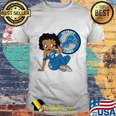 Betty boop detroit lions football shirt