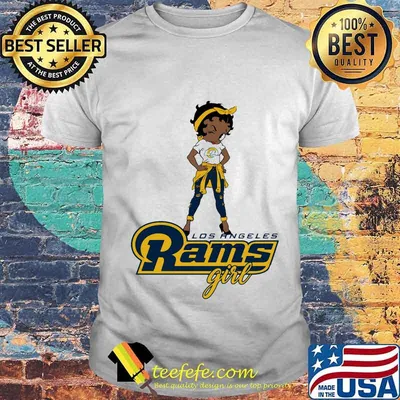 Betty boop los angeles rams girl shirt