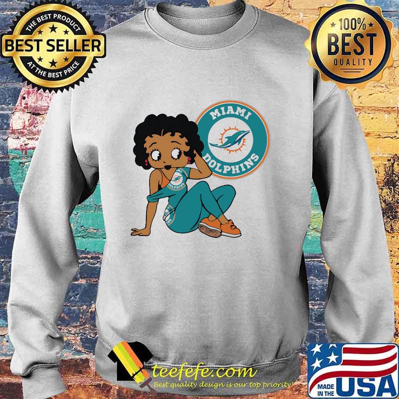 Betty boop miami dolphins football s Sweater Betty boop miami dolphins football s Sweater