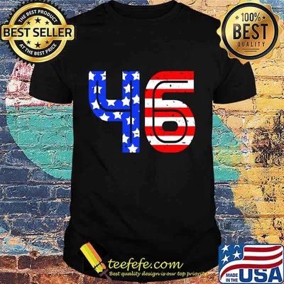 Biden Harris 46 American Flag Vintage Shirt