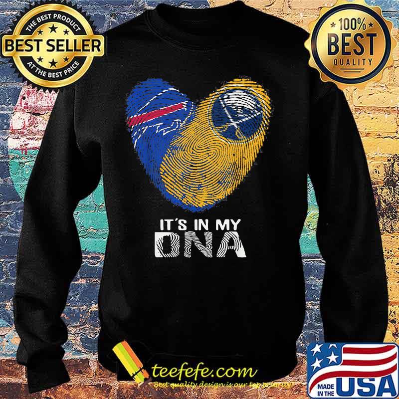 Bills Sabres It's In My Dna Heart Fingerprints Shirt Sweater Bills Sabres It's In My Dna Heart Fingerprints Shirt Sweater