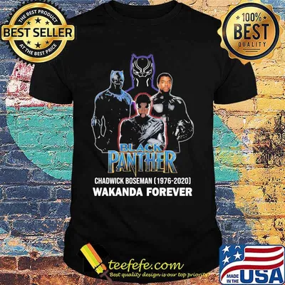 Black Panther Chadwick Boseman 1976 2020 Wakanda Forever Shirt