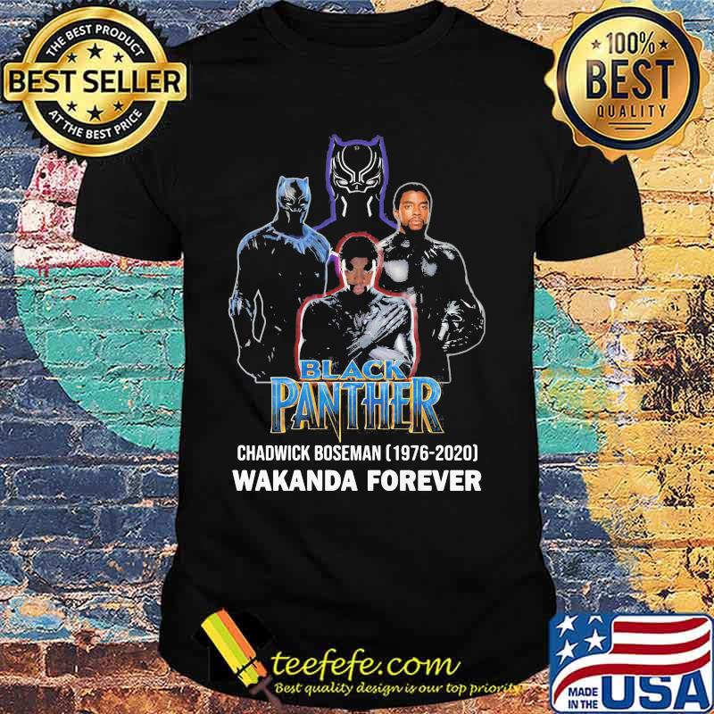 Black Panther Chadwick Boseman 1976 2020 Wakanda Forever Shirt