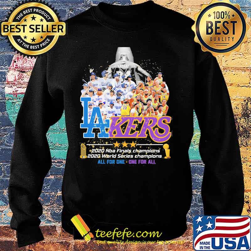 Bryant Lakers 2020 Nba Finals Champions 2020 World Series Champions All The One One For All Shirt Sweater Bryant Lakers 2020 Nba Finals Champions 2020 World Series Champions All The One One For All Shirt Sweater