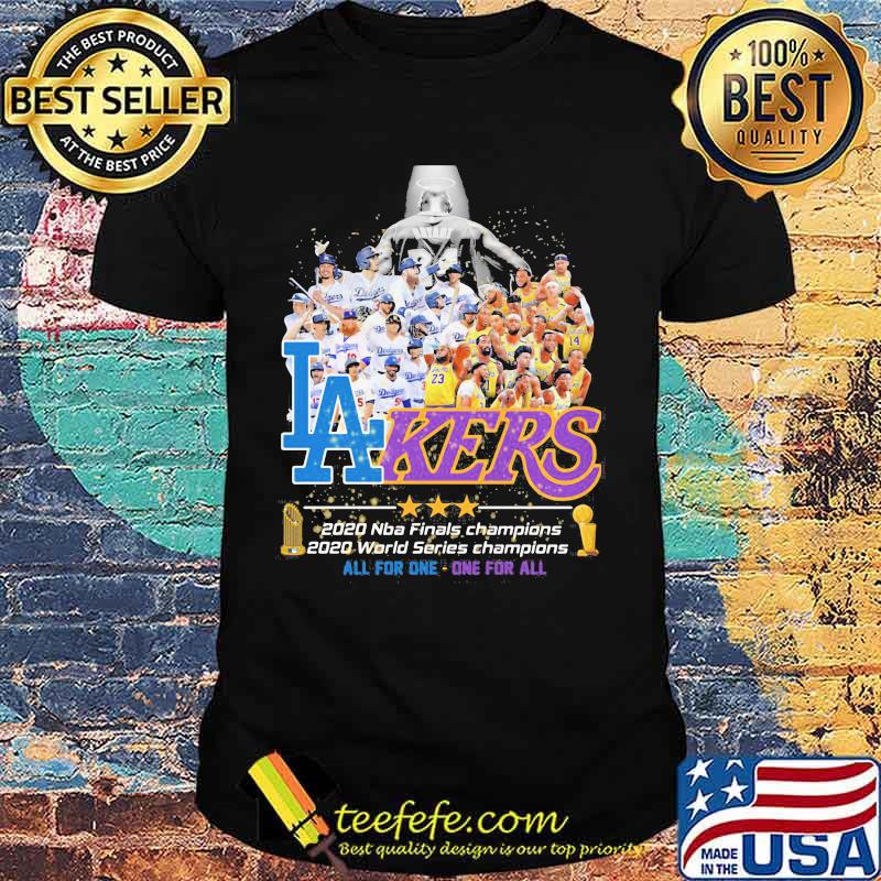 Bryant Lakers 2020 Nba Finals Champions 2020 World Series Champions All The One One For All Shirt