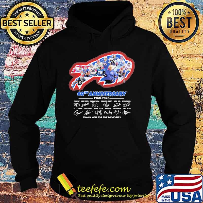 Buffalo bills 60th anniversary 1960 2020 thank you for the memories signatures s Hoodie Buffalo bills 60th anniversary 1960 2020 thank you for the memories signatures s Hoodie