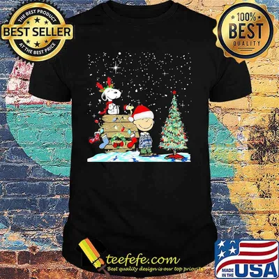 Charlie Brown Snoopy Christmas Tree Shirt