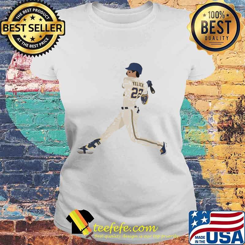 Christian yelich 22 baseball player s Laides tee Christian yelich 22 baseball player s Laides tee