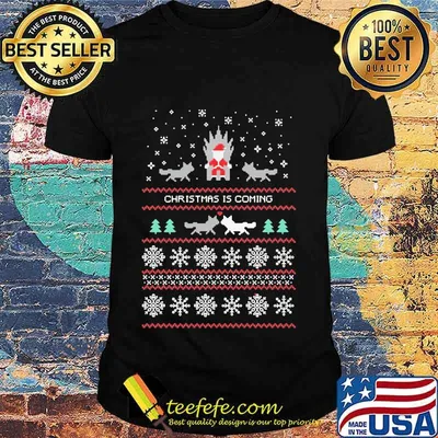 Christmas Is Coming Cats Santa Clause Merry Xmas Shirt