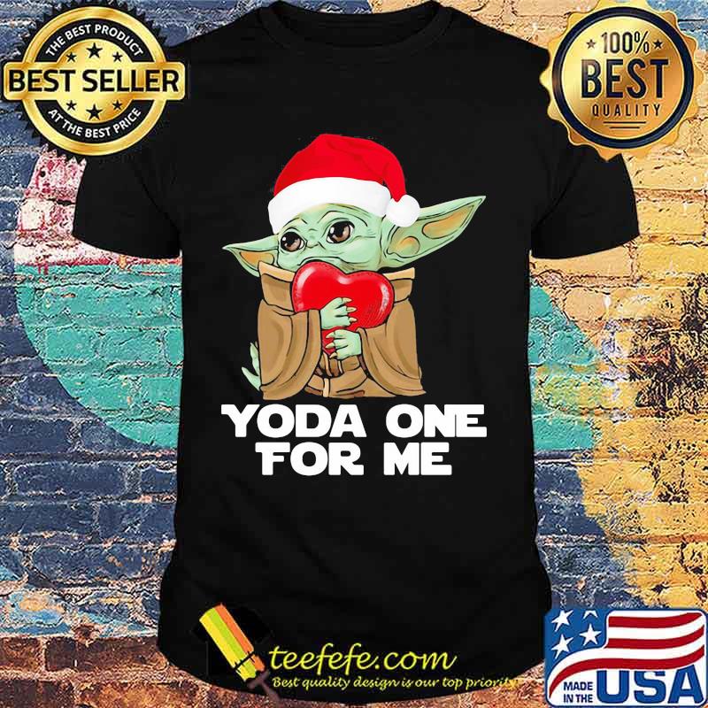 Christmas yoda one for me heart shirt Christmas yoda one for me heart shirt