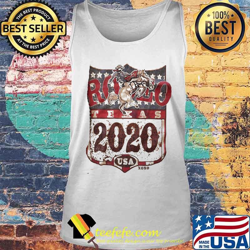 Cowboy Rodeo Texas 2020 Ameican Flag Shirt Tank top Cowboy Rodeo Texas 2020 Ameican Flag Shirt Tank top