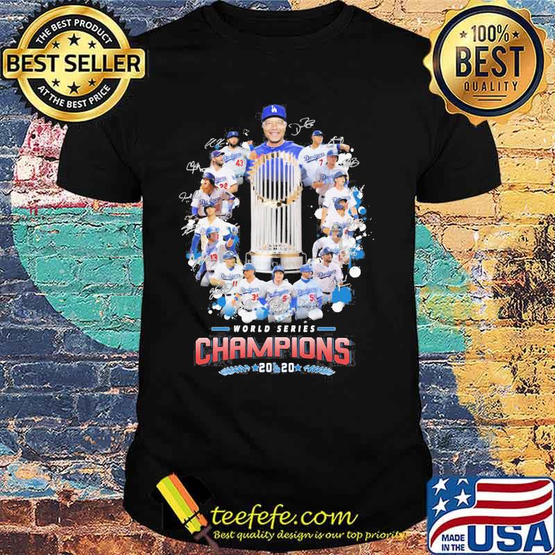 Cup world series champions los angeles dodgers 2020 signatures shirt Cup world series champions los angeles dodgers 2020 signatures shirt