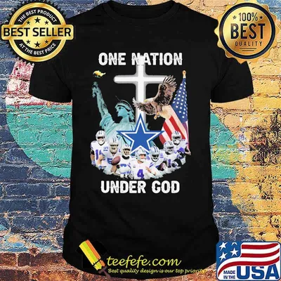 Dallas cowboys one nation under god american flag shirt