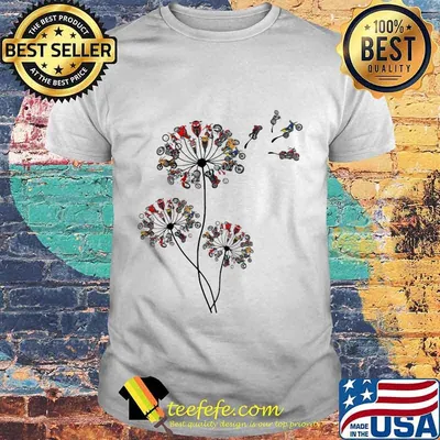 Dandelion Flowers Love Moto Shirt