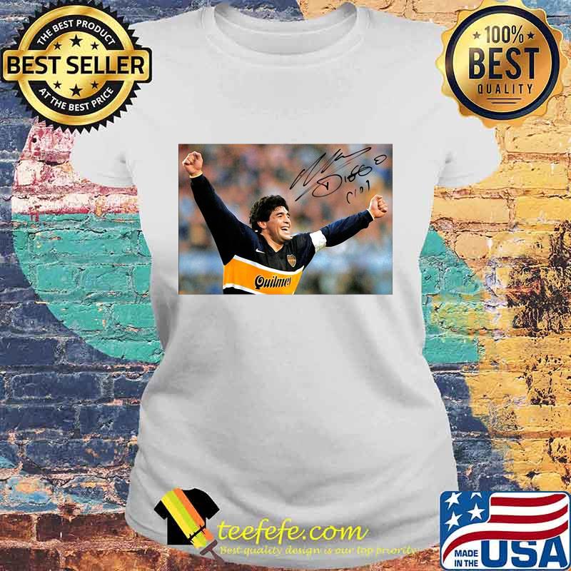 Diego Maradona Argentina Soccer Legend Signature Shirt Laides tee Diego Maradona Argentina Soccer Legend Signature Shirt Laides tee