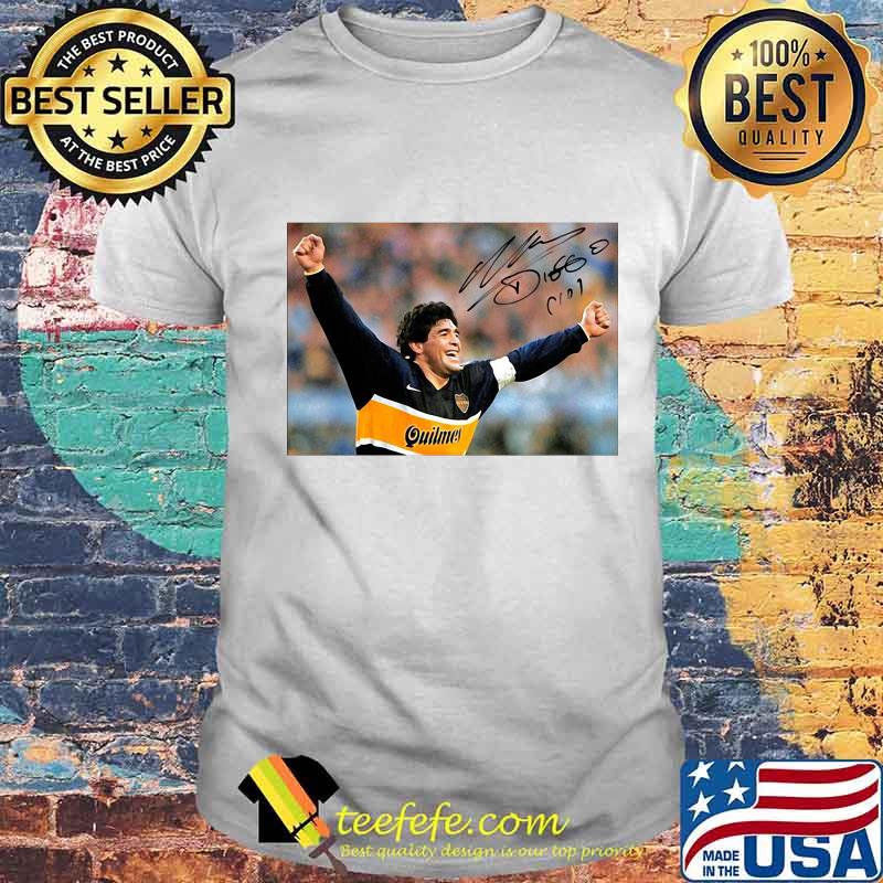 Diego Maradona Argentina Soccer Legend Signature Shirt Diego Maradona Argentina Soccer Legend Signature Shirt
