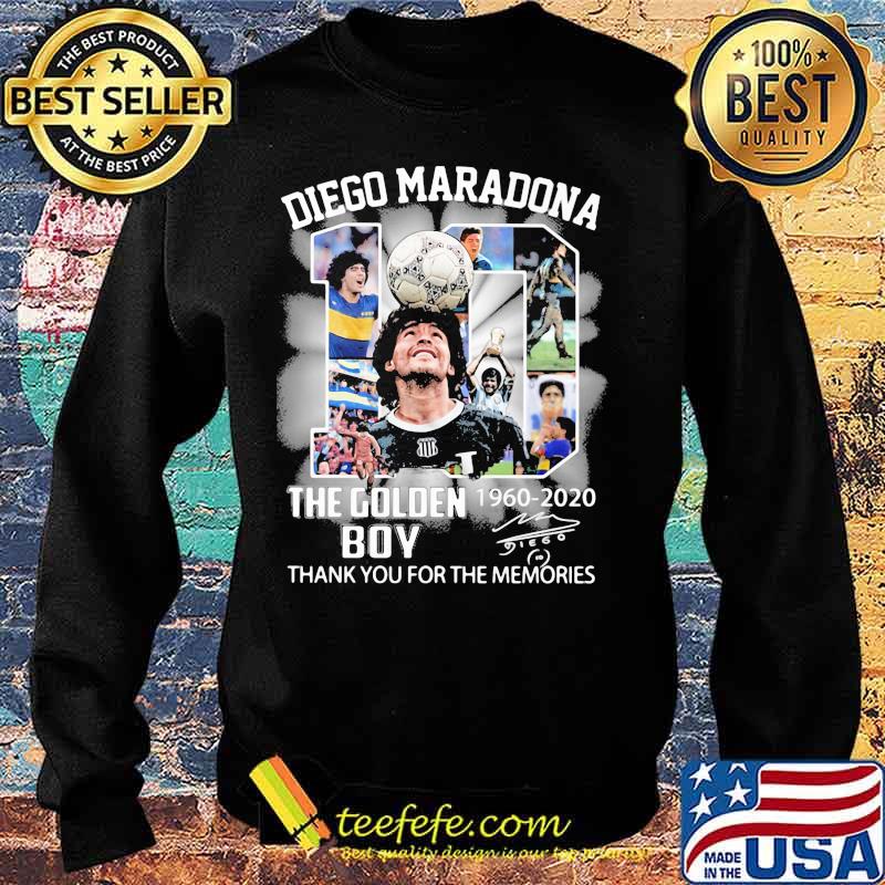 Diego Maradona The Golden Boy Legend Football 1960 2020 Signuature Shirt Sweater Diego Maradona The Golden Boy Legend Football 1960 2020 Signuature Shirt Sweater