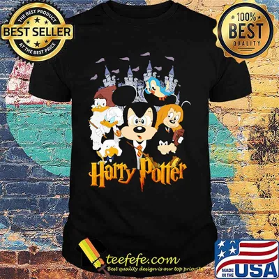 Disney mickey mouse and friends harry potter shirt