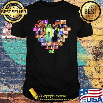 Disney villain love heart shirt