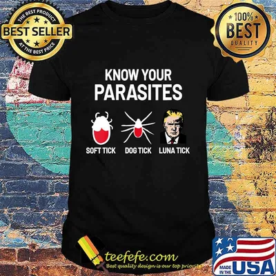 Donald Trump Spider Know Your Parasites Soft Tick Dog Tick Luna Tick Shirt